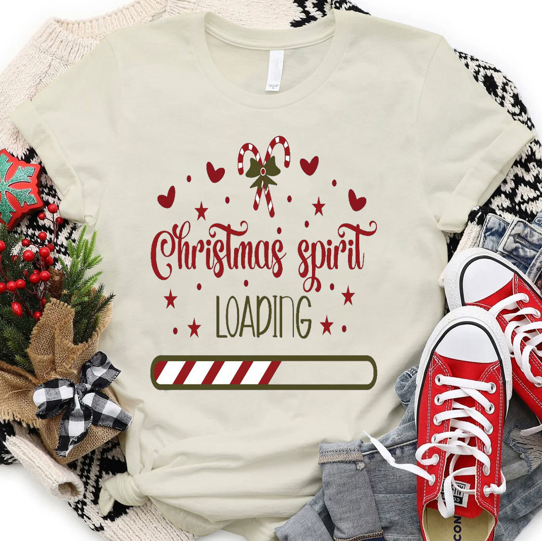 Christmas Spirit Loading Christian T-Shirt