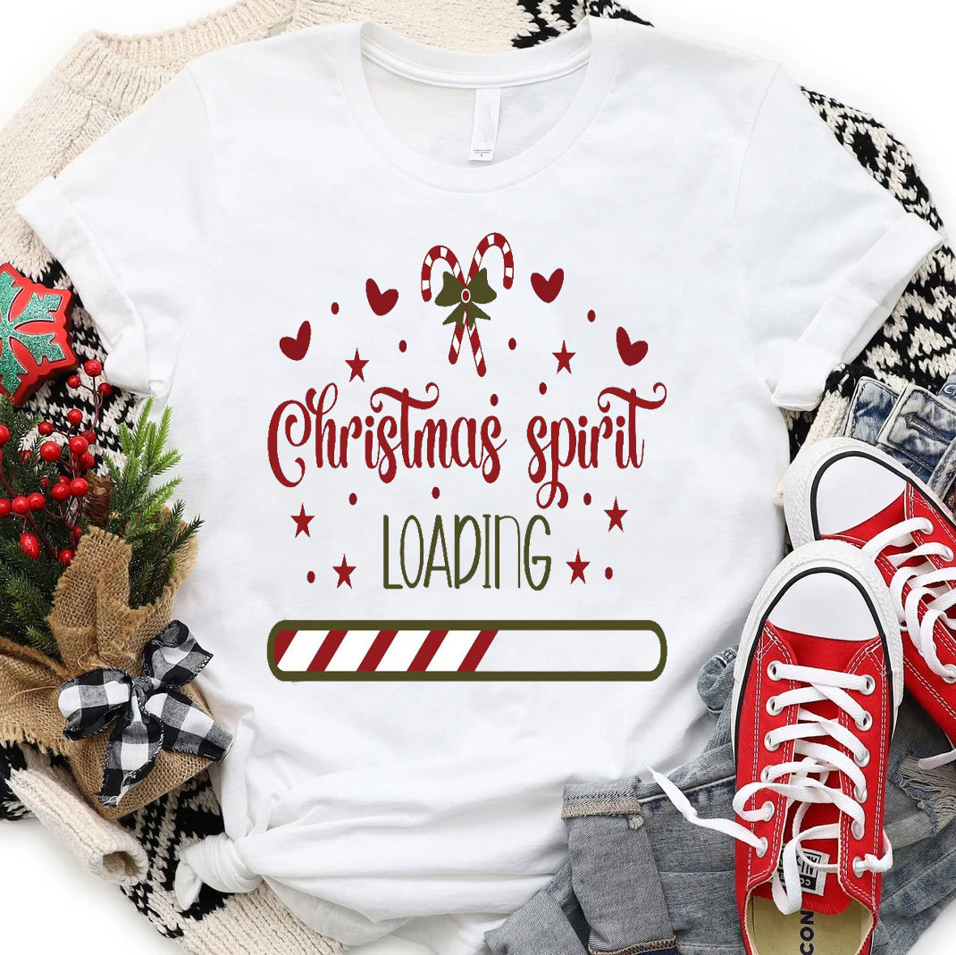 Christmas Spirit Loading Christian T-Shirt