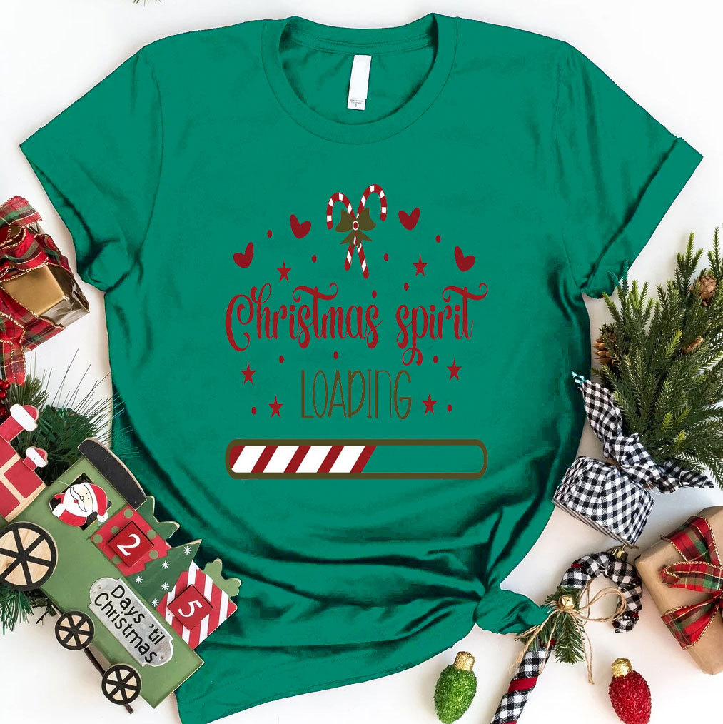 Christmas Spirit Loading Christian T-Shirt