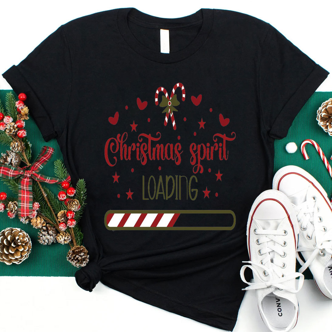 Christmas Spirit Loading Christian T-Shirt