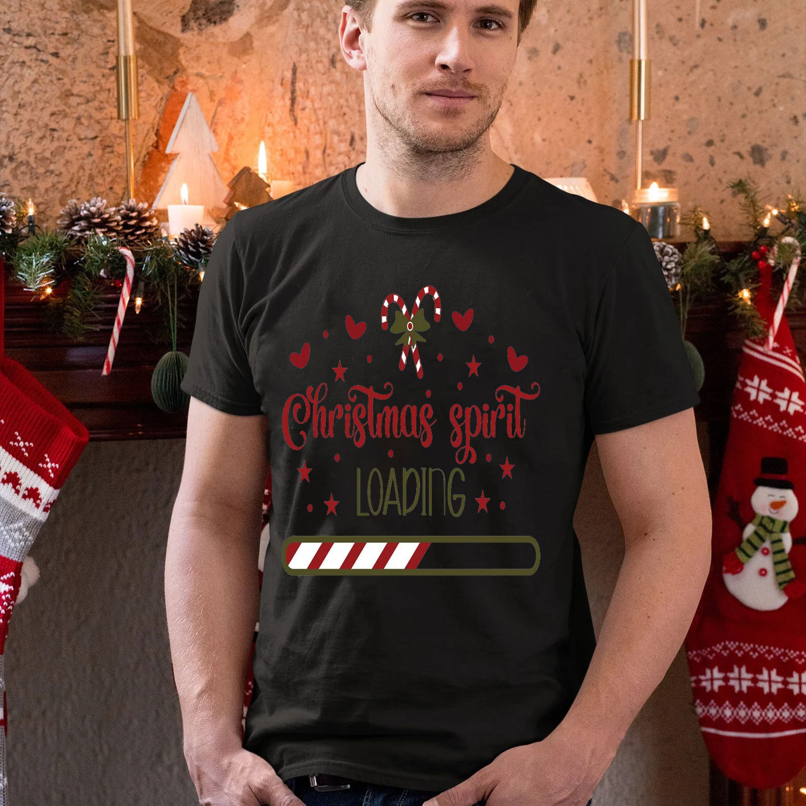 Christmas Spirit Loading Christian T-Shirt