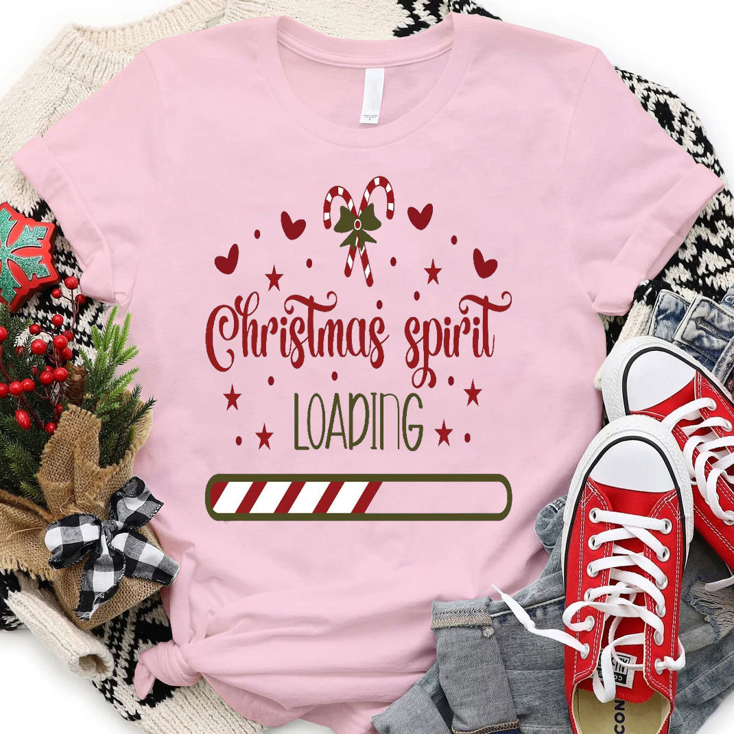 Christmas Spirit Loading Christian T-Shirt