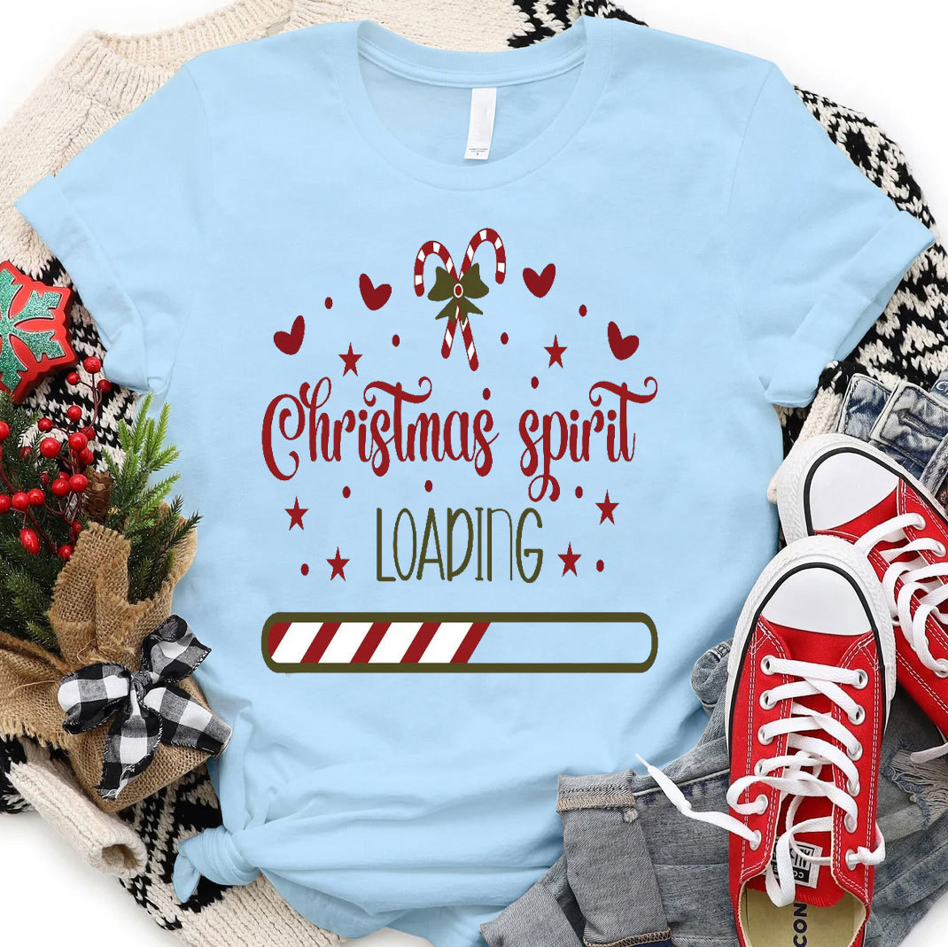 Christmas Spirit Loading Christian T-Shirt