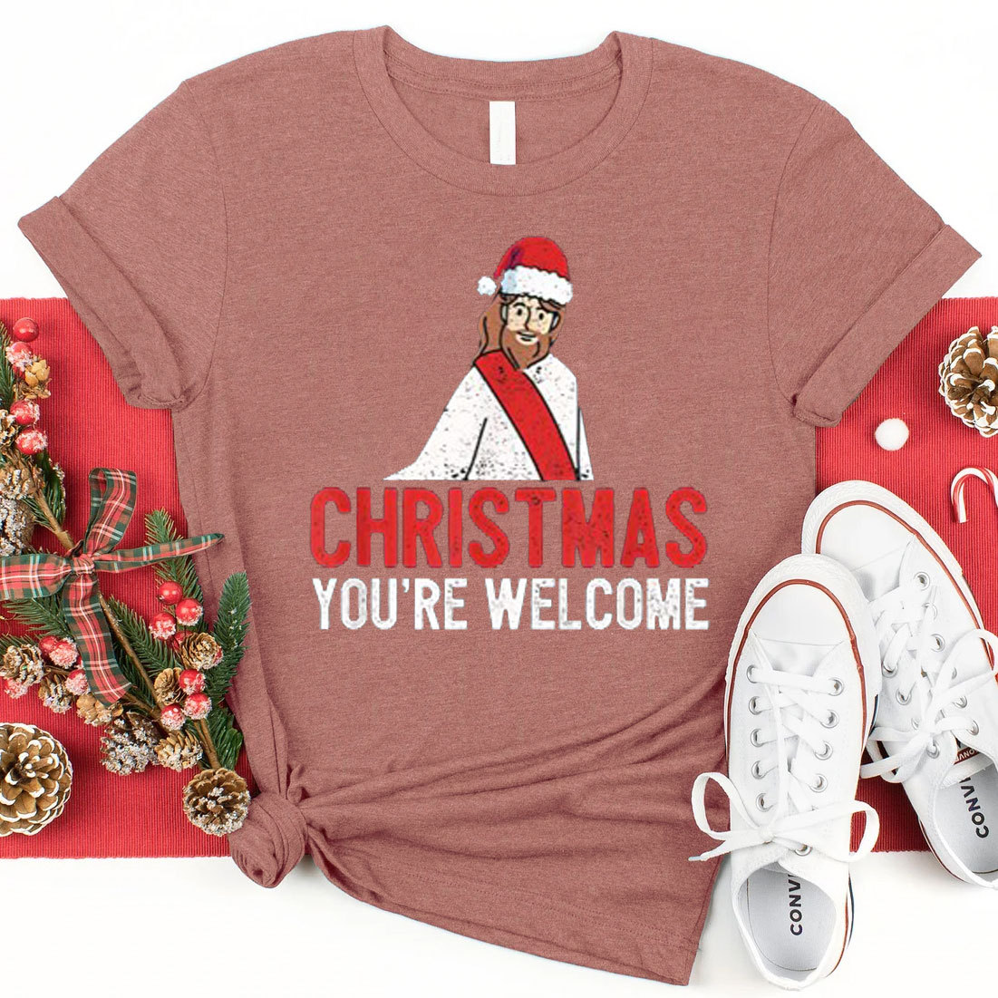 Christmas You Are Welcome Christian T-Shirt