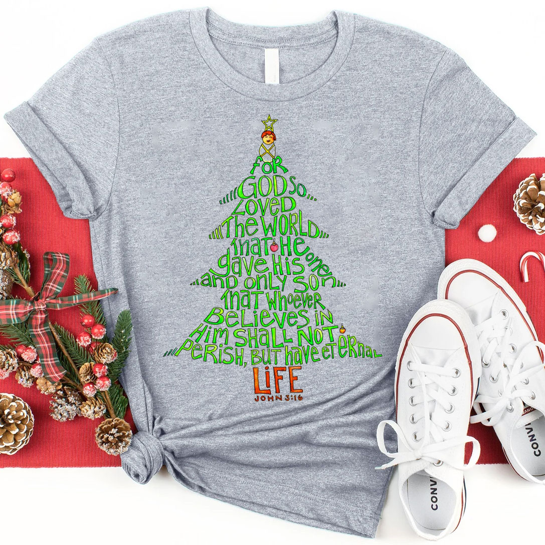 Christmas Bible Tree Christian T-Shirt