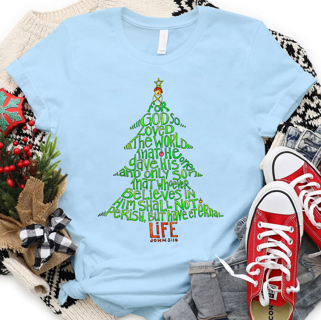 Christmas Bible Tree Christian T-Shirt