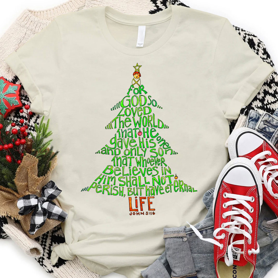 Christmas Bible Tree Christian T-Shirt