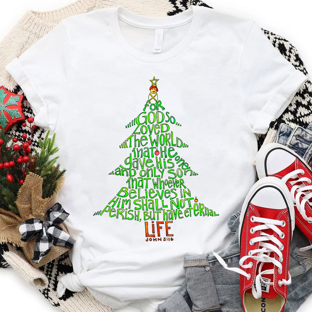 Christmas Bible Tree Christian T-Shirt