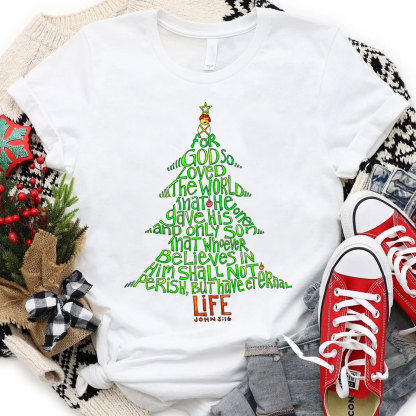 Christmas Bible Tree Christian T-Shirt