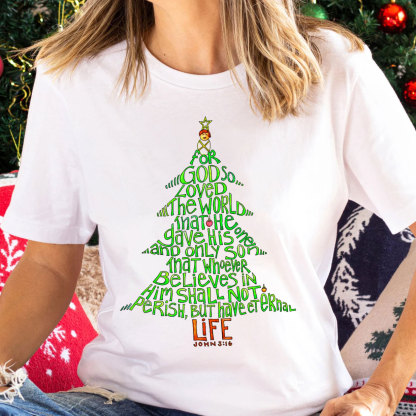 Christmas Bible Tree Christian T-Shirt