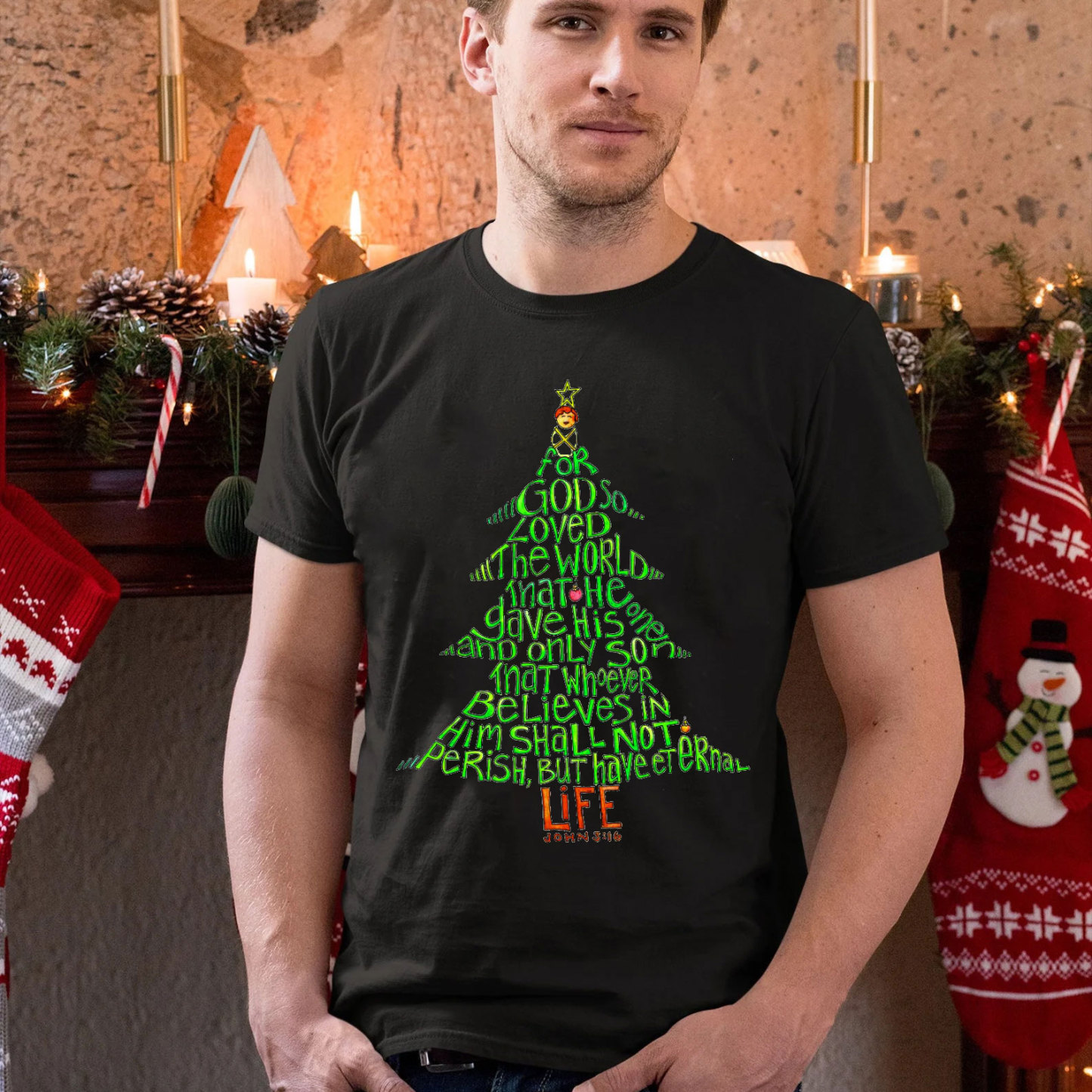 Christmas Bible Tree Christian T-Shirt