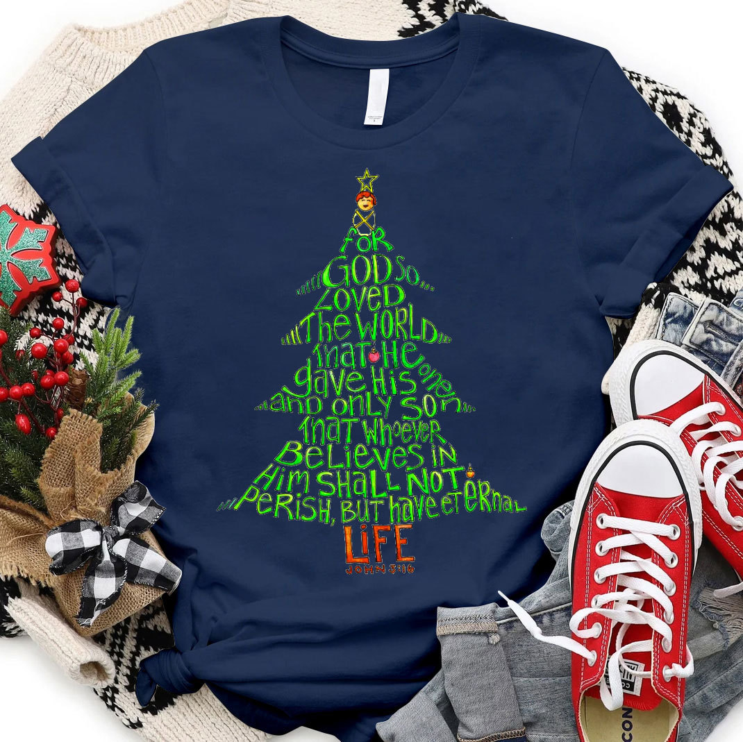 Christmas Bible Tree Christian T-Shirt