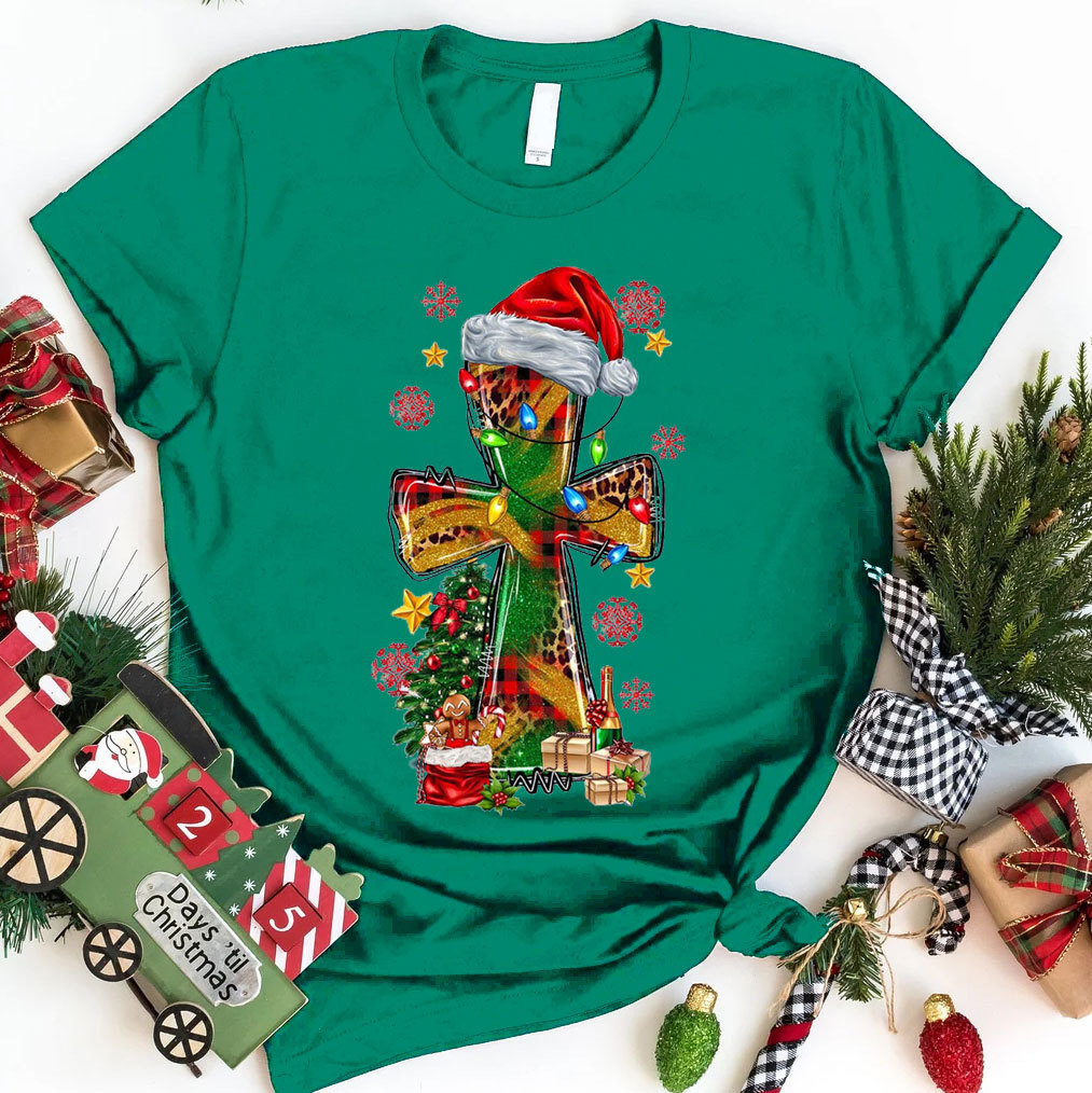Christmas Cross Christian T-Shirt