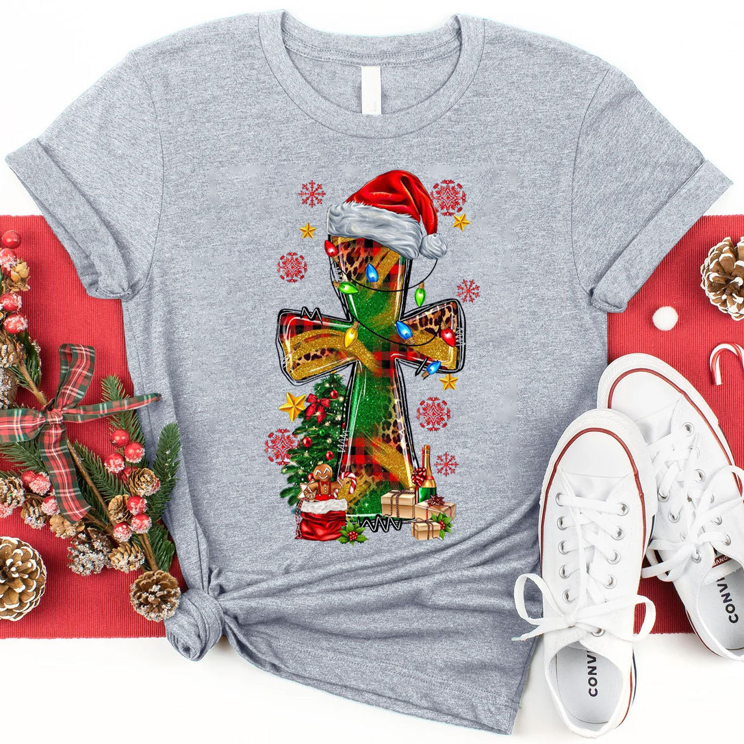 Christmas Cross Christian T-Shirt