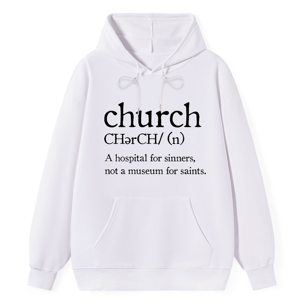 Church Definition Christian Hoodie