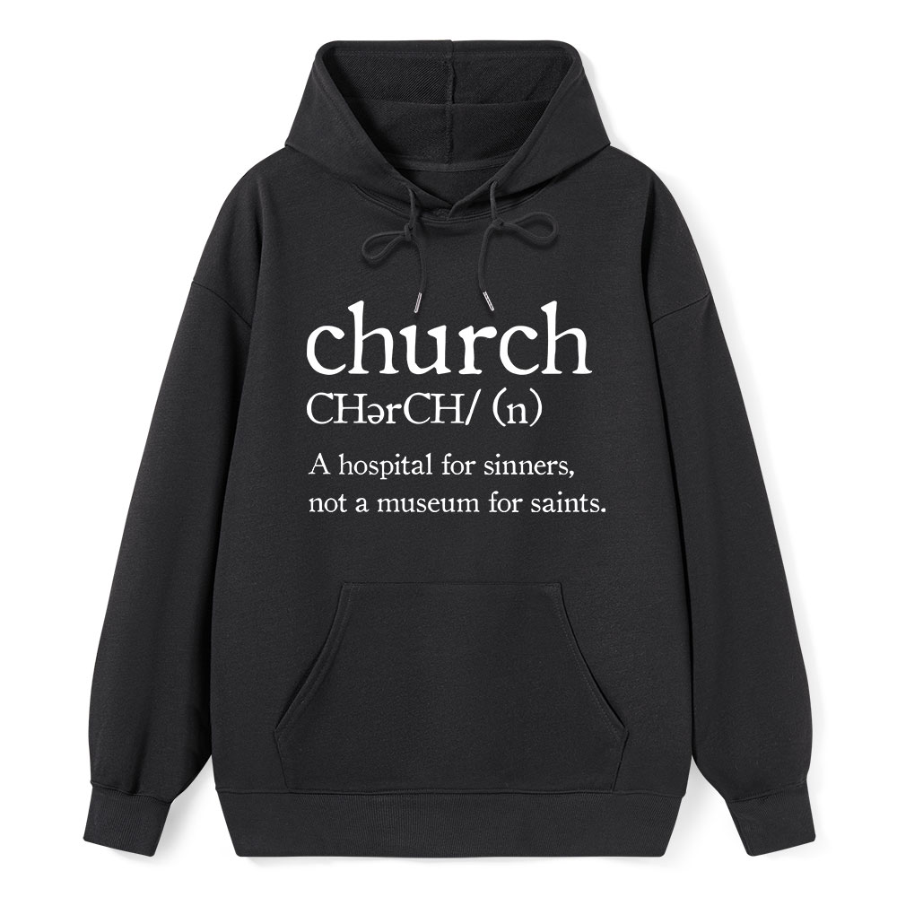Church Definition Christian Hoodie