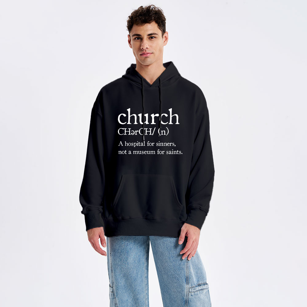 Church Definition Christian Hoodie