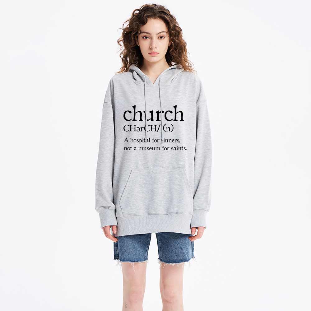 Church Definition Christian Hoodie