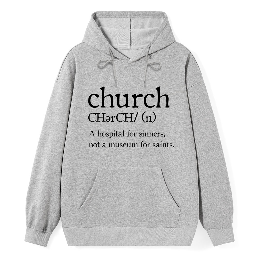 Church Definition Christian Hoodie