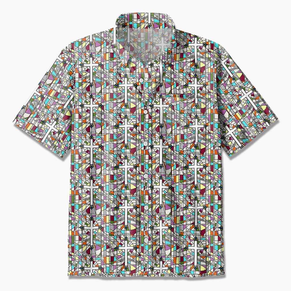 Sailboats and Crosses Christian Hawaiian Shirt Sale-GuidingCross