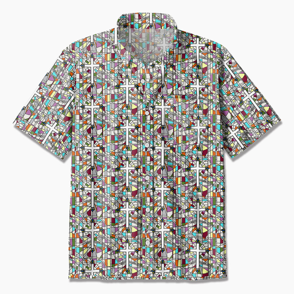 Sailboats and Crosses Christian Hawaiian Shirt Sale-GuidingCross