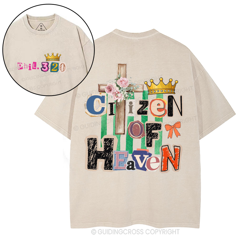 Ciizen Of Heaven Christian Washed T-Shirt