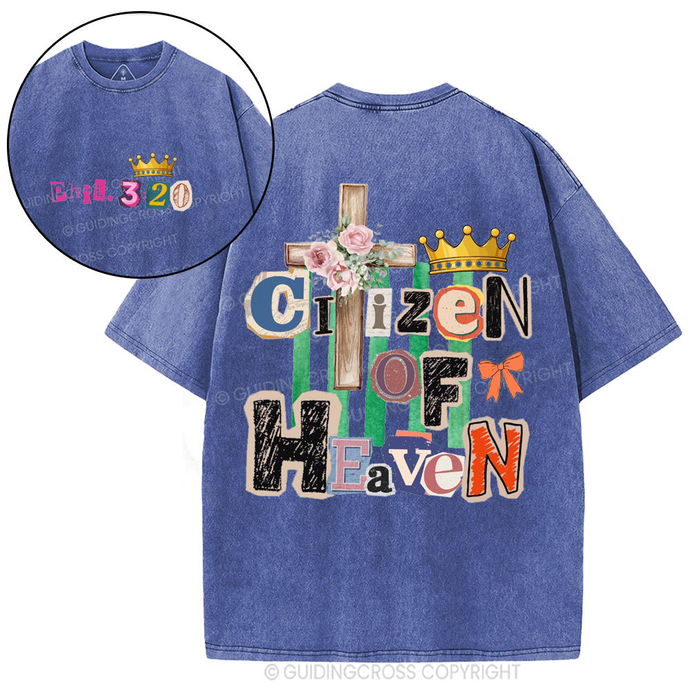 Ciizen Of Heaven Christian Washed T-Shirt