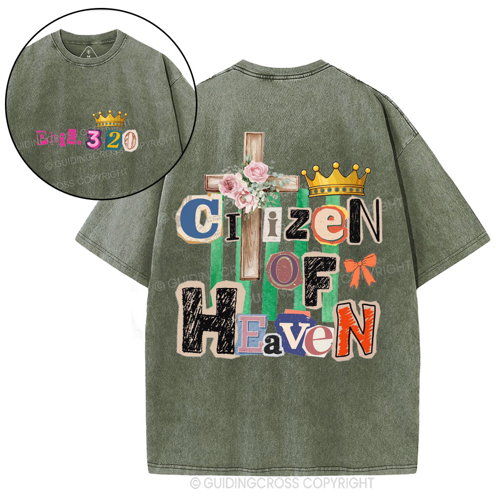 Ciizen Of Heaven Christian Washed T-Shirt