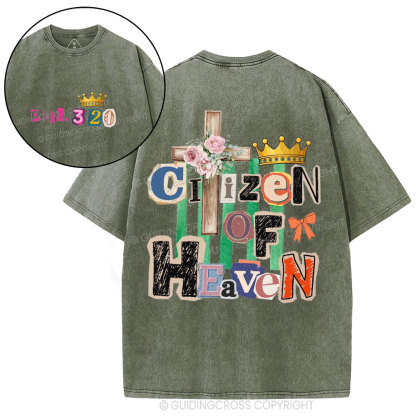 Ciizen Of Heaven Christian Washed T-Shirt