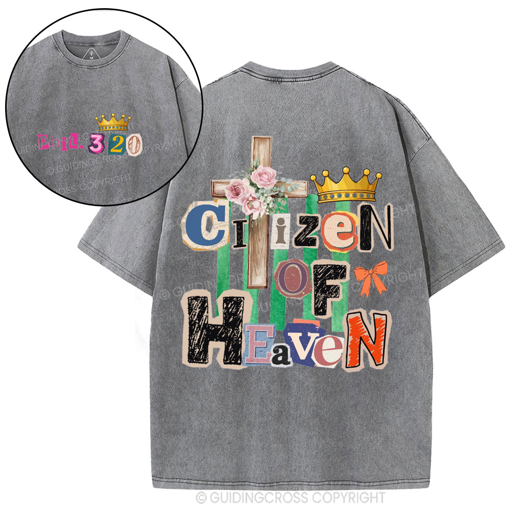 Ciizen Of Heaven Christian Washed T-Shirt