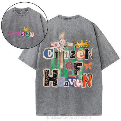 Ciizen Of Heaven Christian Washed T-Shirt