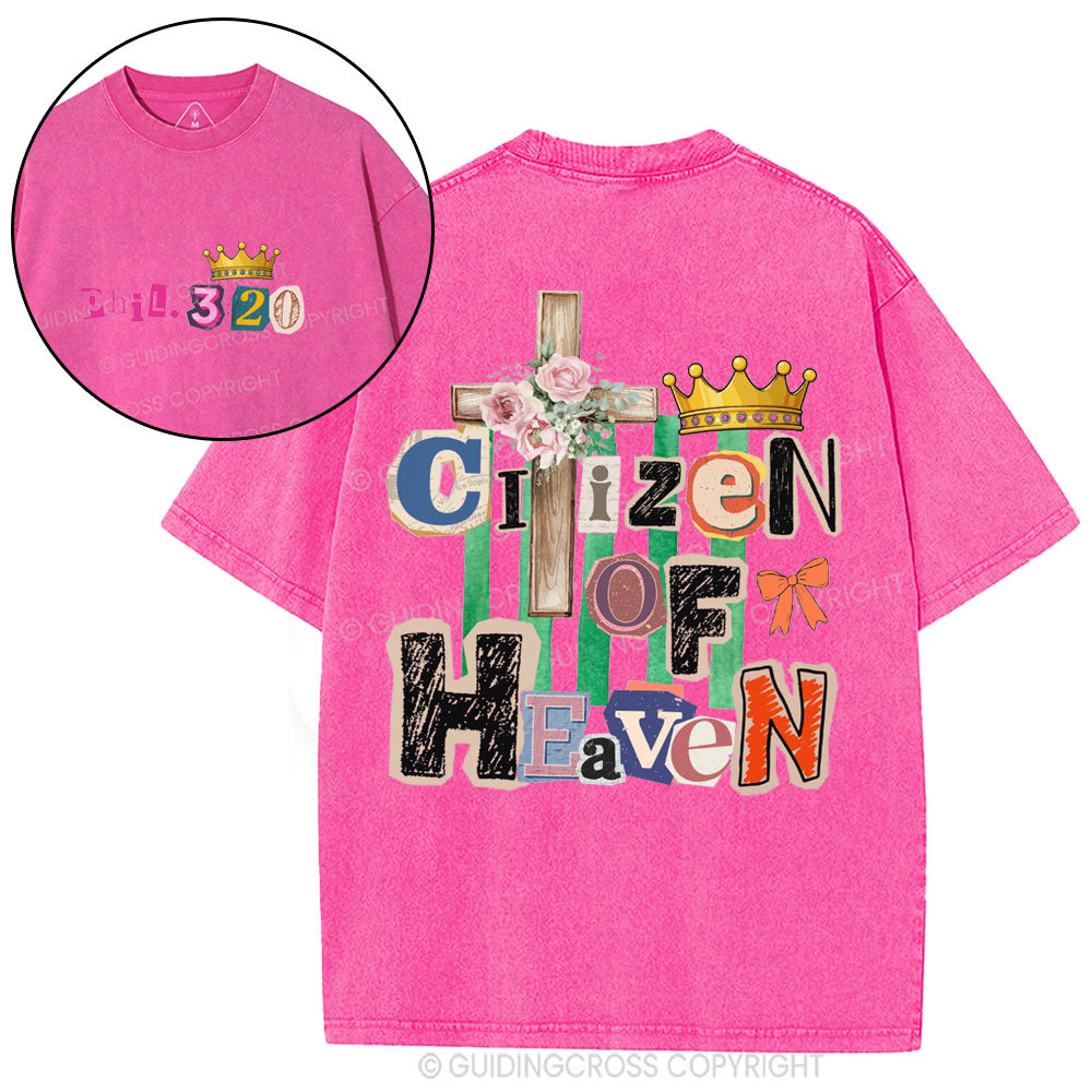 Ciizen Of Heaven Christian Washed T-Shirt