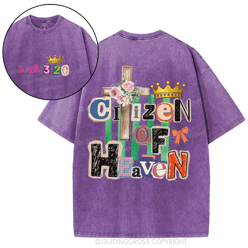 Ciizen Of Heaven Christian Washed T-Shirt
