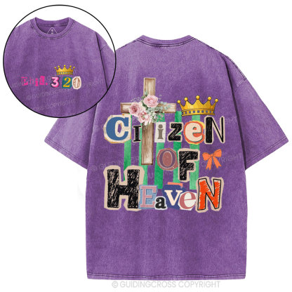 Ciizen Of Heaven Christian Washed T-Shirt