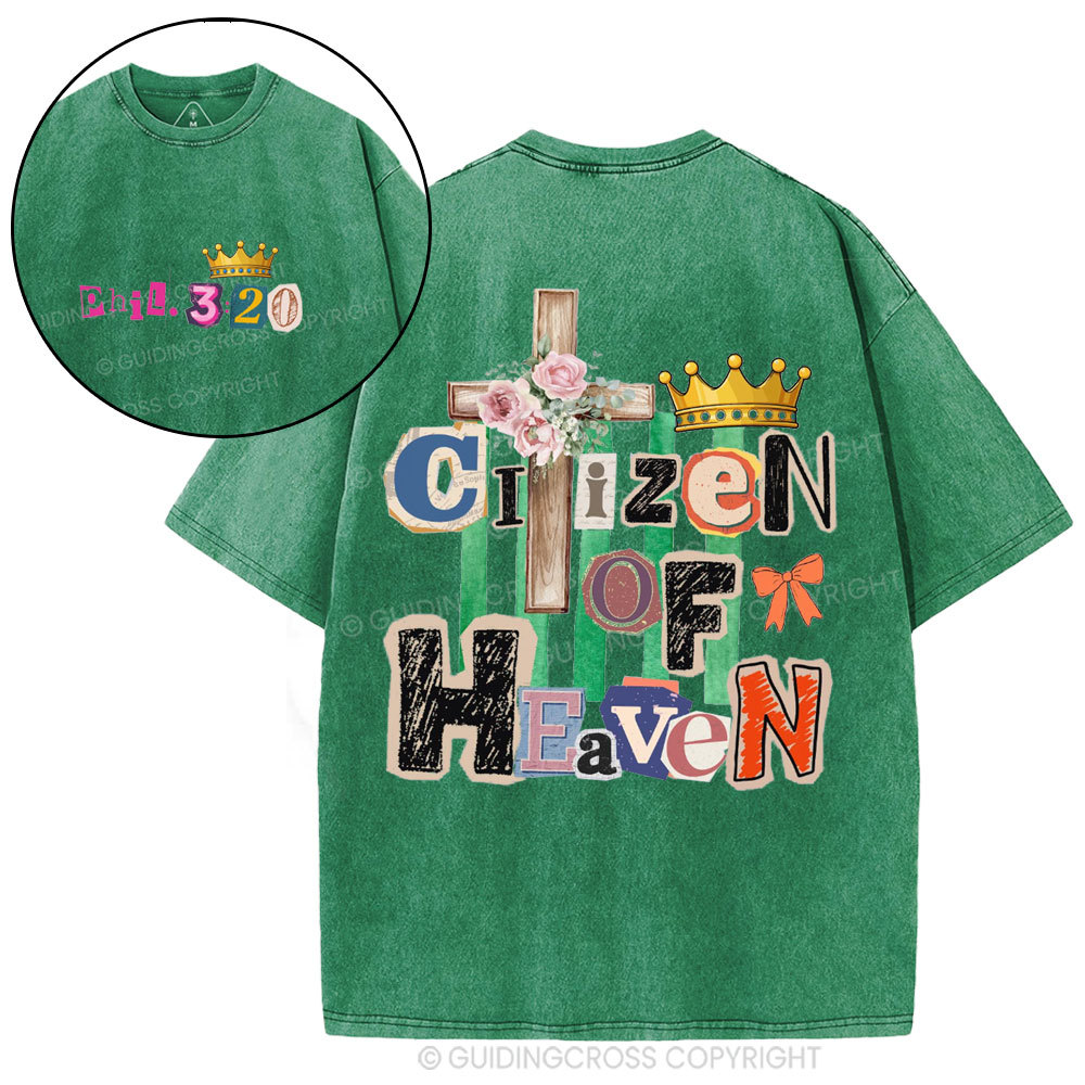 Ciizen Of Heaven Christian Washed T-Shirt