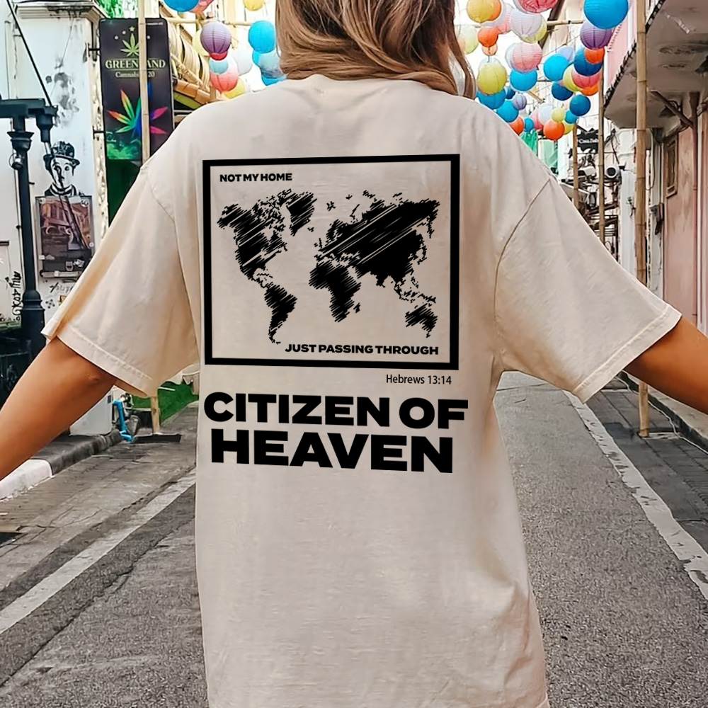 【Paragraph】25SS★ No.77 EVERYDAY HEAVEN T SHIRT Citizen Of Heaven Christian Washed T-Shirt Sale - GuidingCross