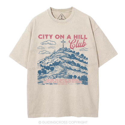 City On A Hill Club Christian Washed T-Shirt