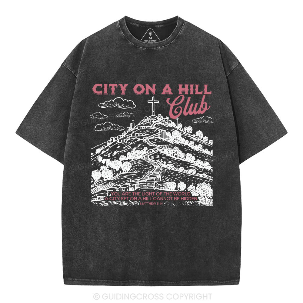 City On A Hill Club Christian Washed T-Shirt