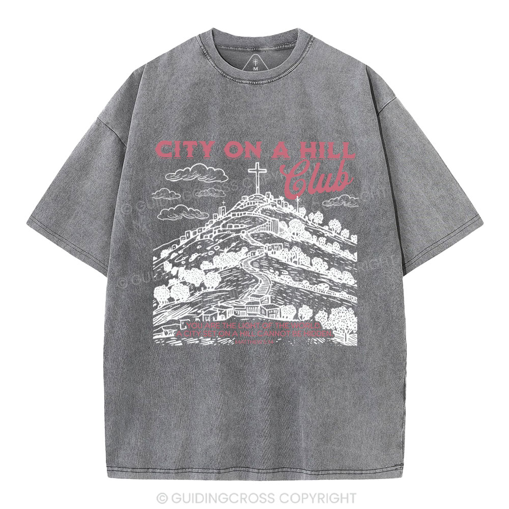 City On A Hill Club Christian Washed T-Shirt