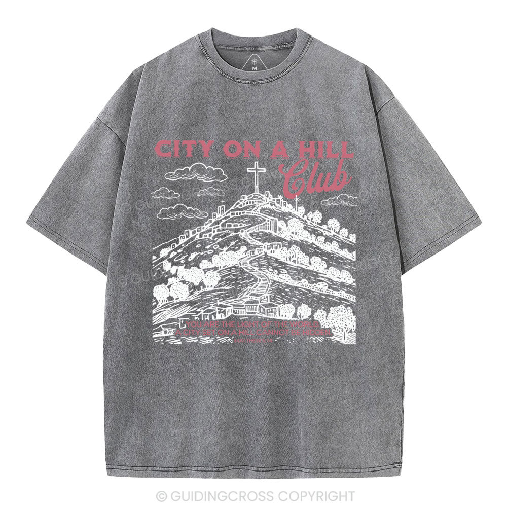 City On A Hill Club Christian Washed T-Shirt