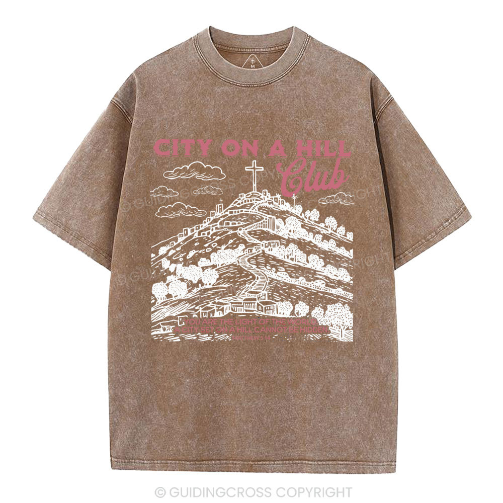 City On A Hill Club Christian Washed T-Shirt