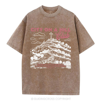 City On A Hill Club Christian Washed T-Shirt