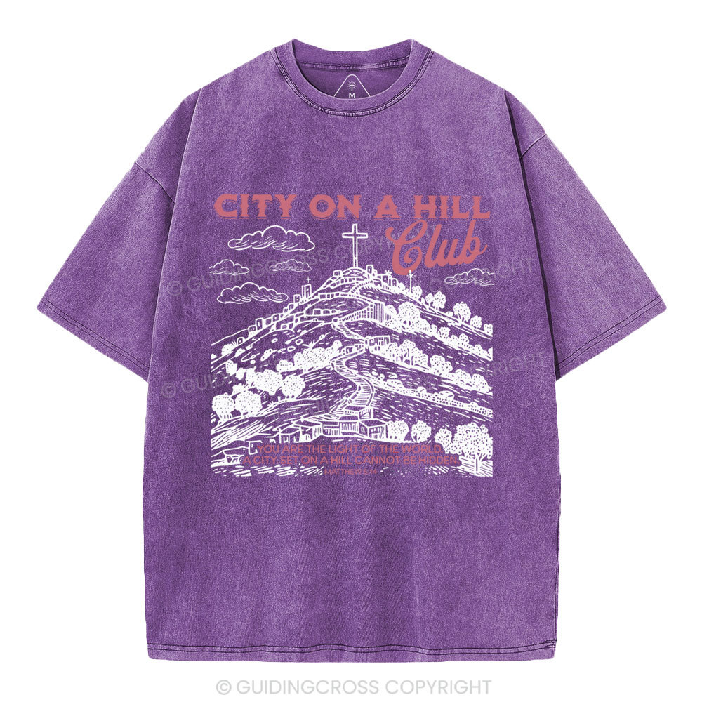 City On A Hill Club Christian Washed T-Shirt