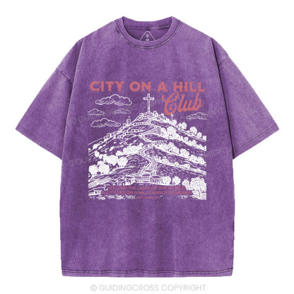 City On A Hill Club Christian Washed T-Shirt