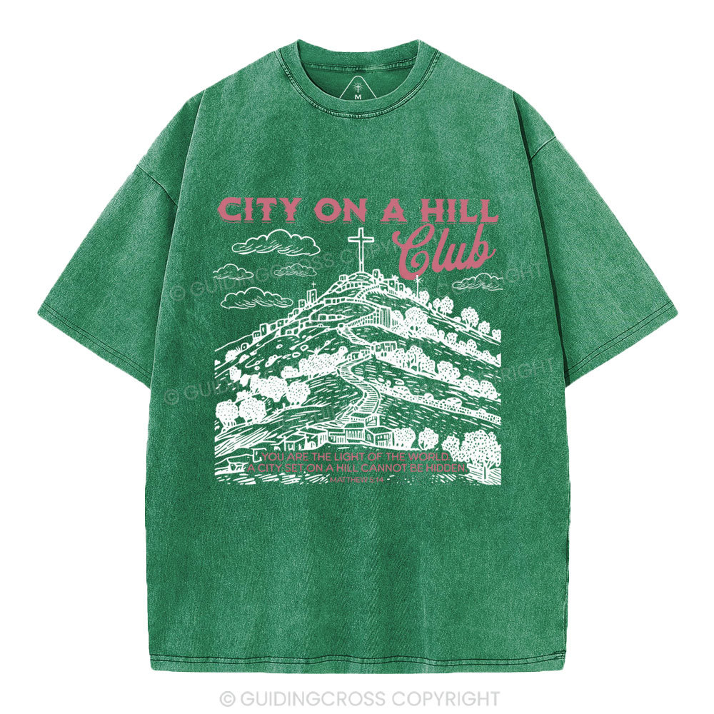 City On A Hill Club Christian Washed T-Shirt