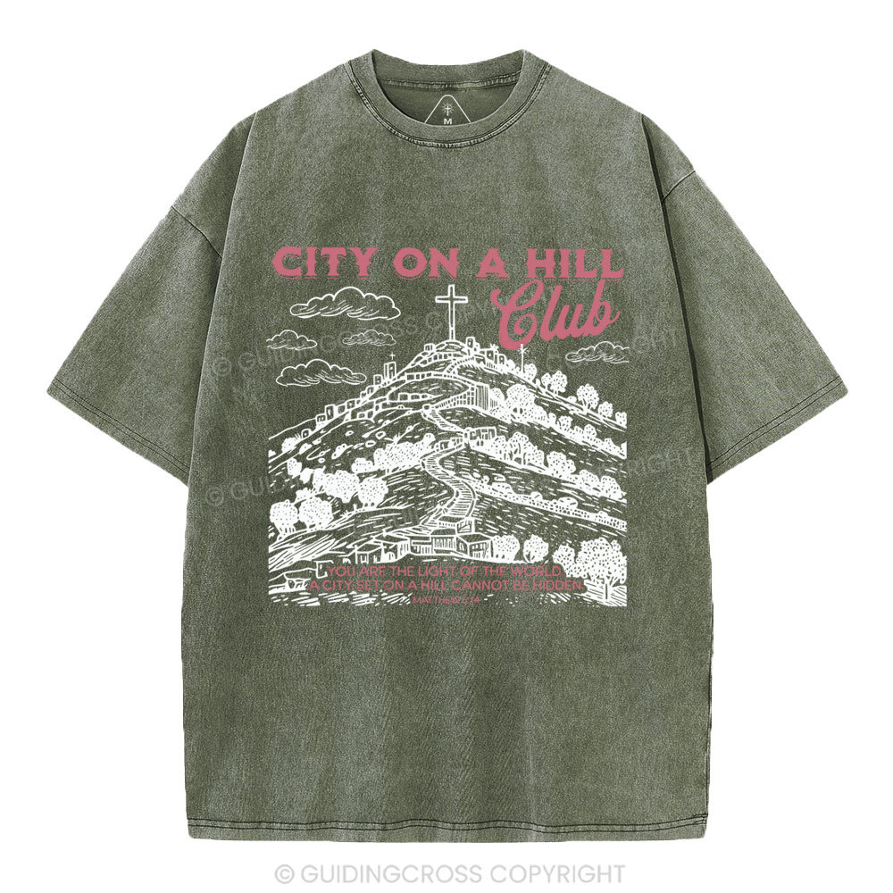 City On A Hill Club Christian Washed T-Shirt