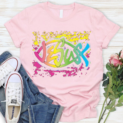 Colorful Jesus Christian T-Shirt