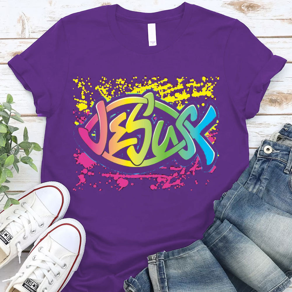 Colorful Jesus Christian T-Shirt