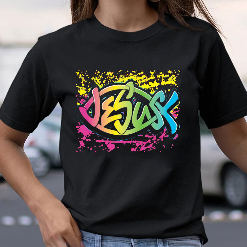 Colorful Jesus Christian T-Shirt