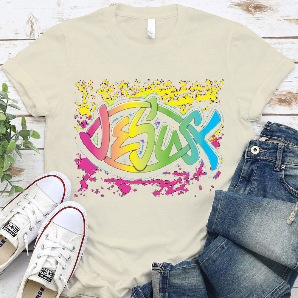 Colorful Jesus Christian T-Shirt